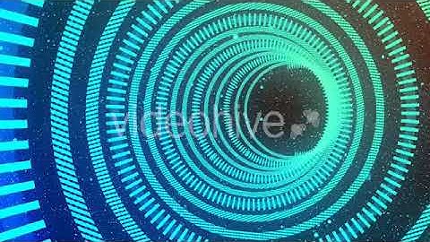 Cyber Hologram HUD Tunnel