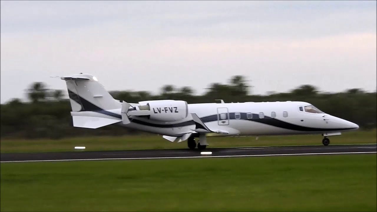 Bombardier Learjet 60 LV-FVZ en el aeropuerto de Formosa