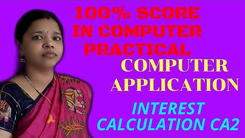 Computer Application Interest Calculation CA2