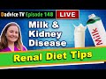 Is Milk Good For Kidney Disease - Renal Dietitian Tips for milk and milk alternatives