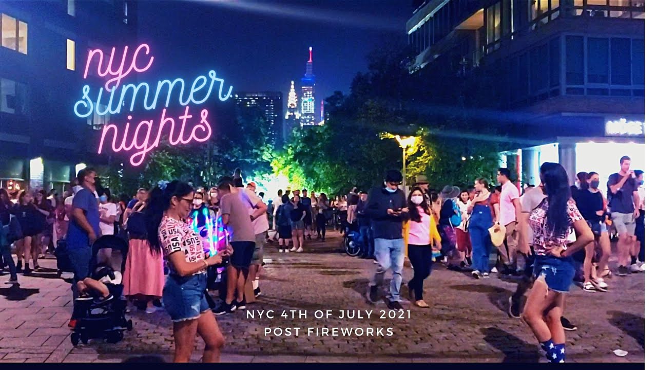 New Yorkers Flood the streets after Macy's 4th of July 2021 Fireworks Show