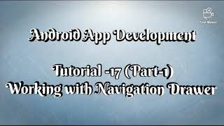 Navigation Drawer in Android Studio | Default Navigation Drawer