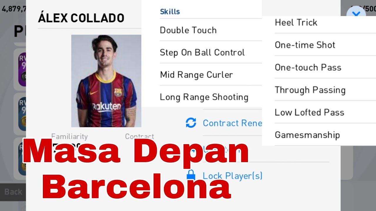 Alex Collado New Captain Barcelona Pes 2021 Mobile Android Youtube