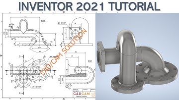 Inventor 2021 Tutorial #193 | 3D Modeling Basic Design | CAD CAM TUTORIAL