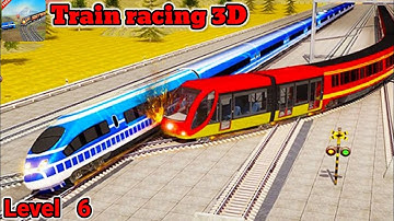 Train racing 3D gameplay video | level 6 | AX Android iOS gamer