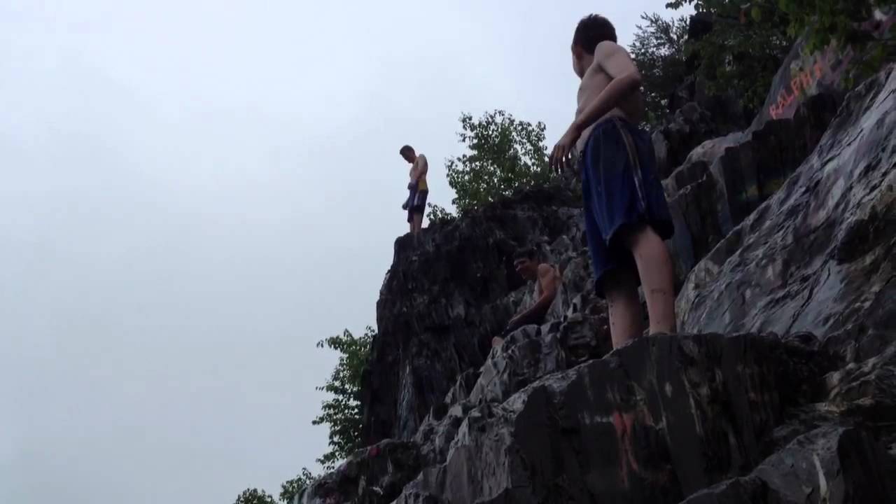 Delta Quarry Cliff Jumping YouTube