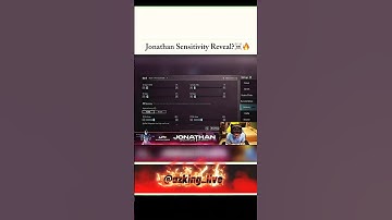🎮 Jonathan’s Secret Sensitivity Settings Revealed 😱 Pro Like Gameplay#youtubeshorts #shortvideo