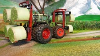 HAY BALE TRANSPORT with Tractor on the Corleone Farm