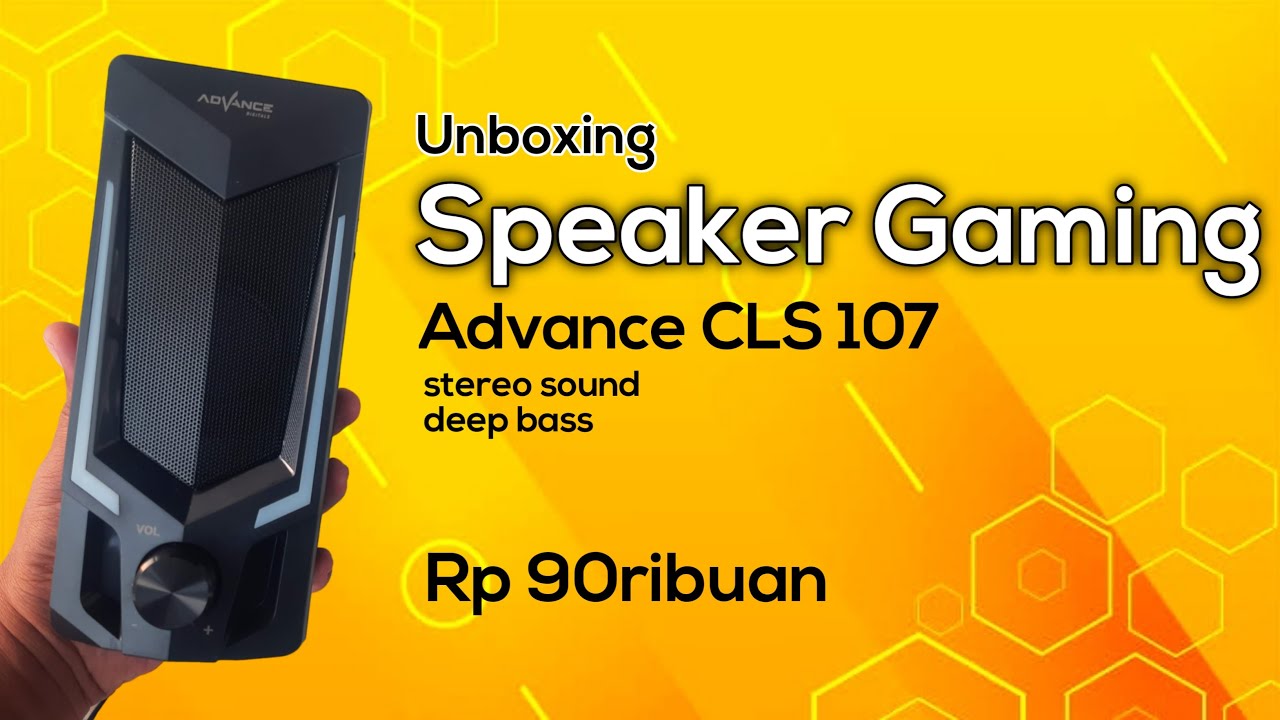 Murah! Unboxing Speaker Gaming Advance CLS107 YouTube