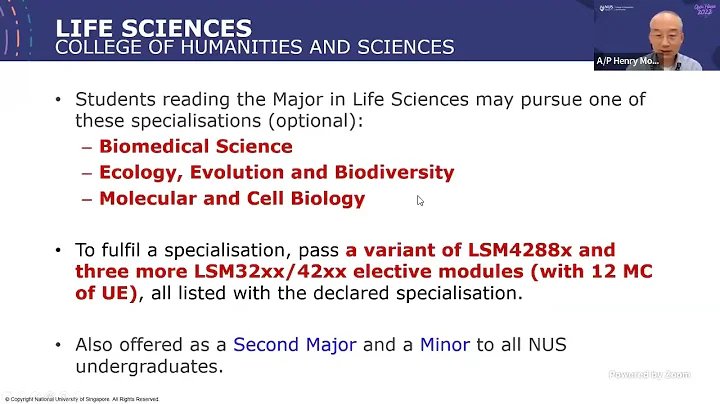 Life Sciences | CHS @ NUS e-Open House 2022