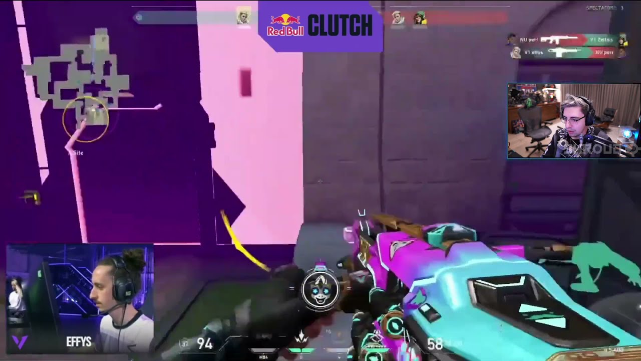 Shroud reacts V1 Effys' insane 1v3 clutch | Valorant Masters Iceland