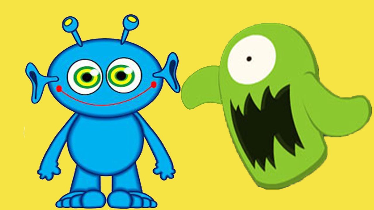 Нарисовать синего чудика