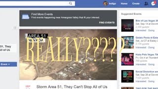 Storm Area 51 Facebook Peion, Seriously ????