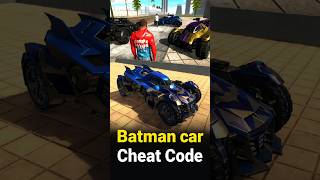 Batman Car Cheat Code 🔥 Avenger Car In Indian Bikes Driving 3D