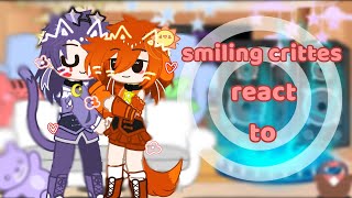 Smiling crittes react to...||#smilingcritters || my aus||otp|| catnap x dogday||#capcut #gachaclub