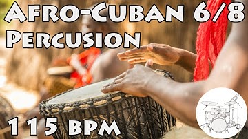 Ritmo Para Tocar 6/8 Afro Cubano 115 bpm :: Play along drums 6/8 Afro Cuban 115 bpm