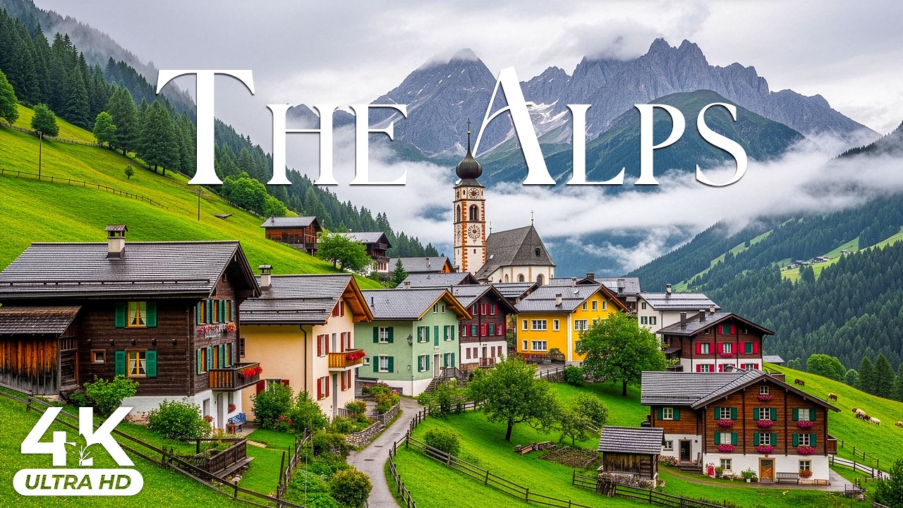 The Alps 4K UHD Relaxation Scenic | Endless Ridges, Silent Passes & Elevated Continental Calm