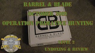 Barrel & Blade October 2019 - Operation Primative Hunting - Level 2 Unboxing & Review