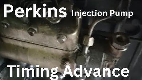 Perkins Diesel Injection Pump Timing Advance