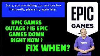 Epic Games Outage ? Is Epic Games Down Right Now ? FIX Available ✅