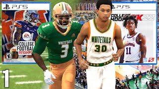 The 1st Dynasty in CFB Revamped & College Hoops 2k22! | Wisconsin State AD Dynasty