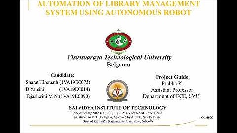 Automation of Library Management System Using Autonomous Robot