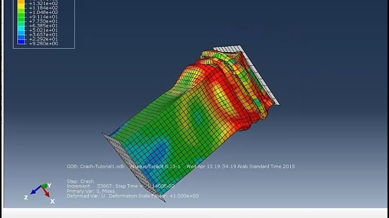 How to do Crash test simulation of hollow metallic tubes [Abaqus