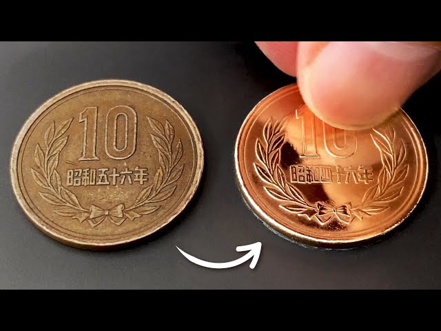 I tried polishing a 10 yen coin to a mirror surface.【Coin polish
