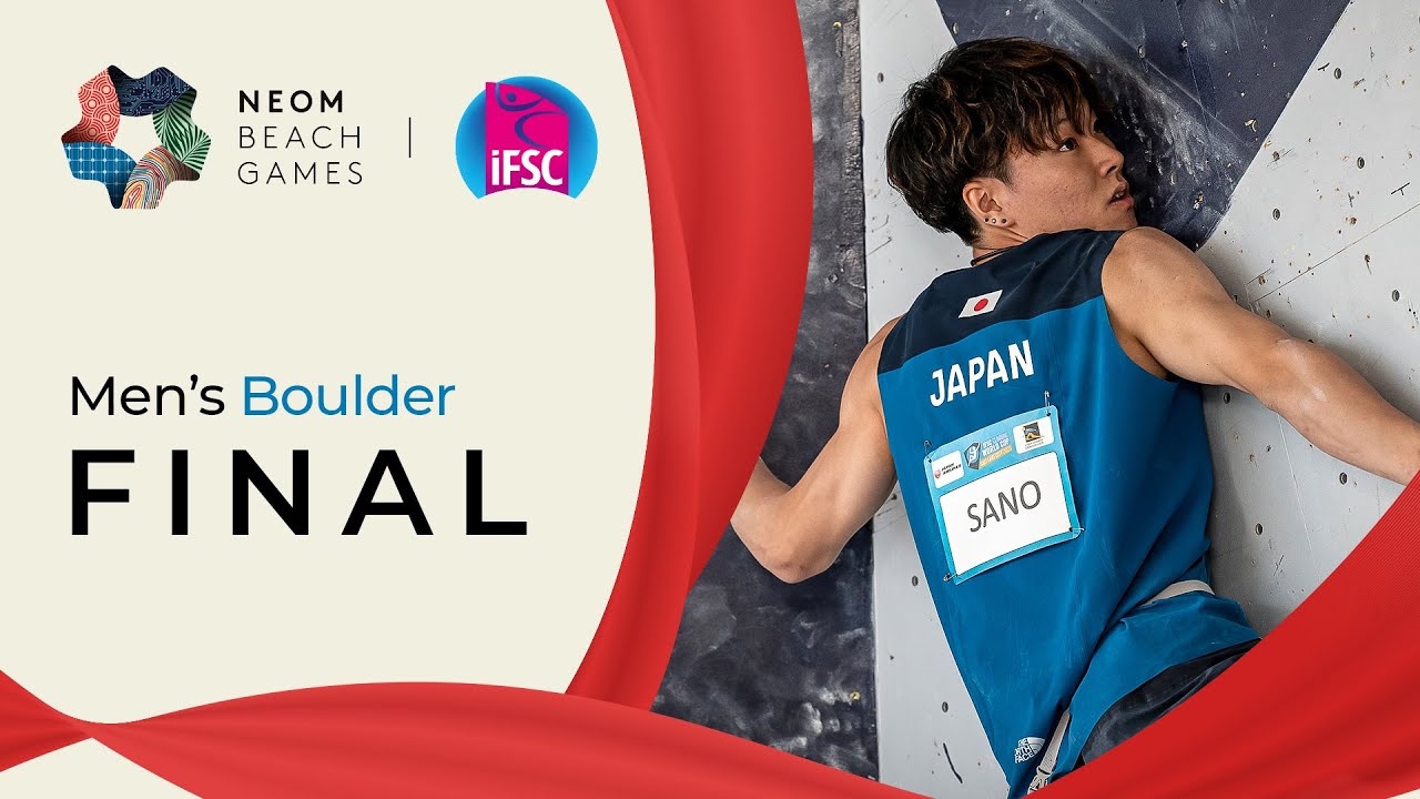 Men's Boulder final || NEOM Beach Games 2023