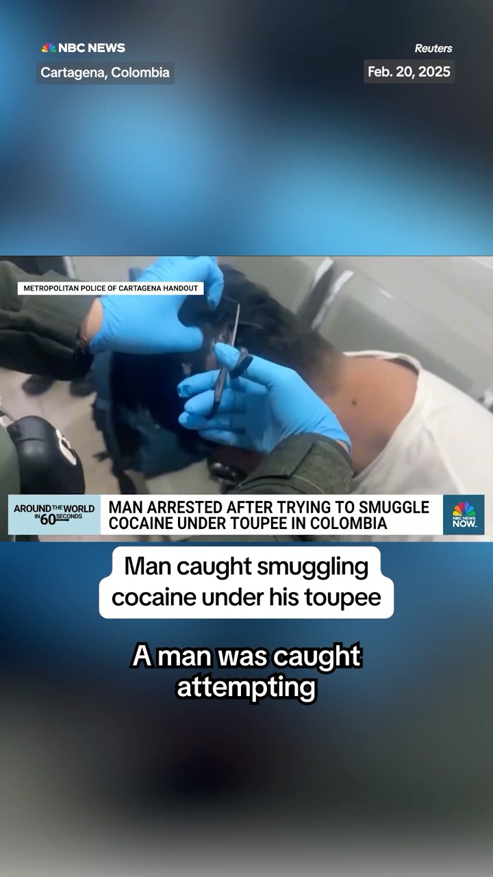 Man caught smuggling cocaine under his toupee