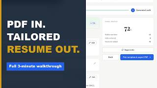 How to Tailor Your Resume to a Job Description with AI, Full Demo