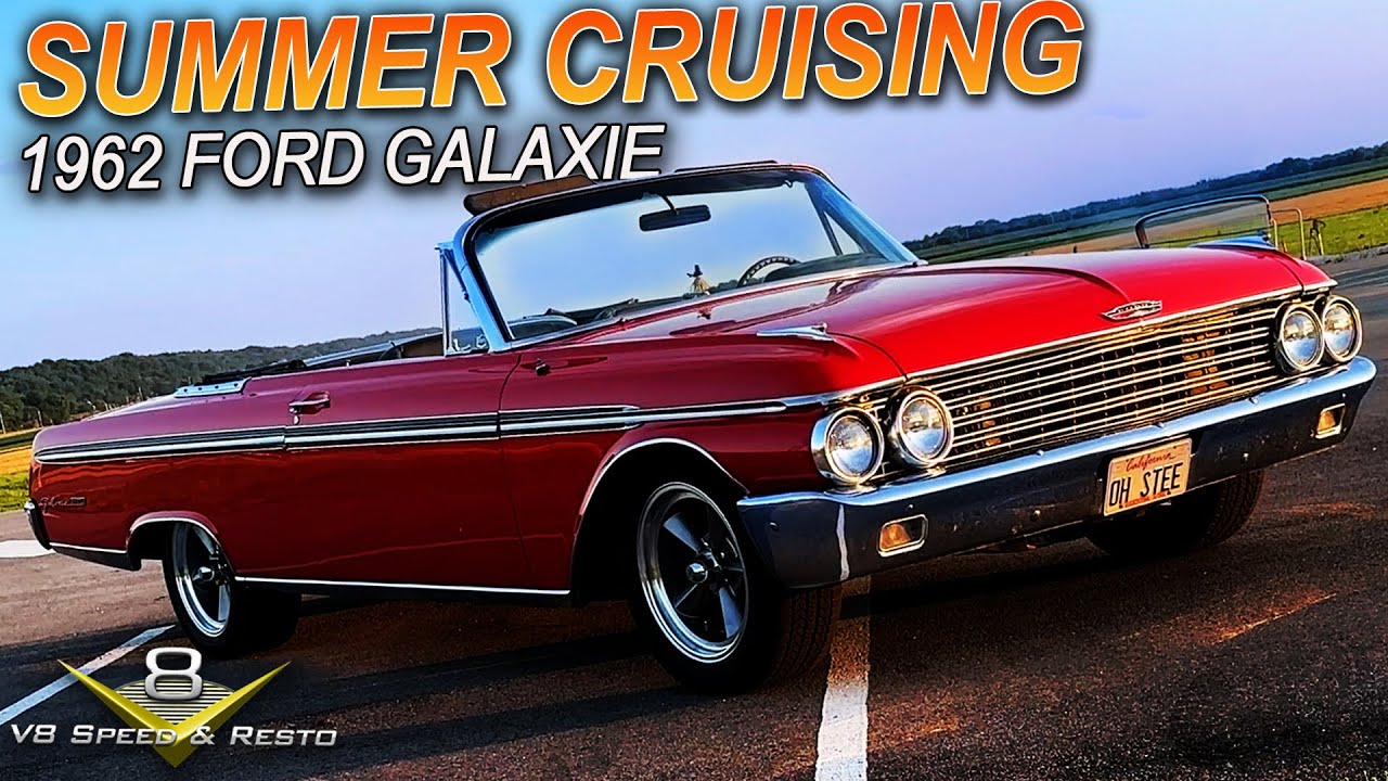 Enjoying A Summer Night In A 1962 Ford Galaxie 500 XL Convertible Muscle Car Of The Week