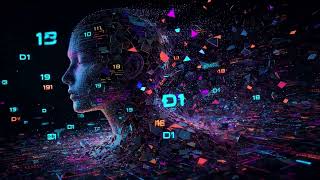 Digital AI Head Dissolving Seamless Loop 4K No Copyright