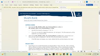 New Perspectives Excel 365/2021 | Module 4: SAM Project 1b Stuarts Bank