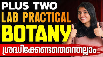 Plus Two Biology Lab Exam | Most Important Instructions | Don
