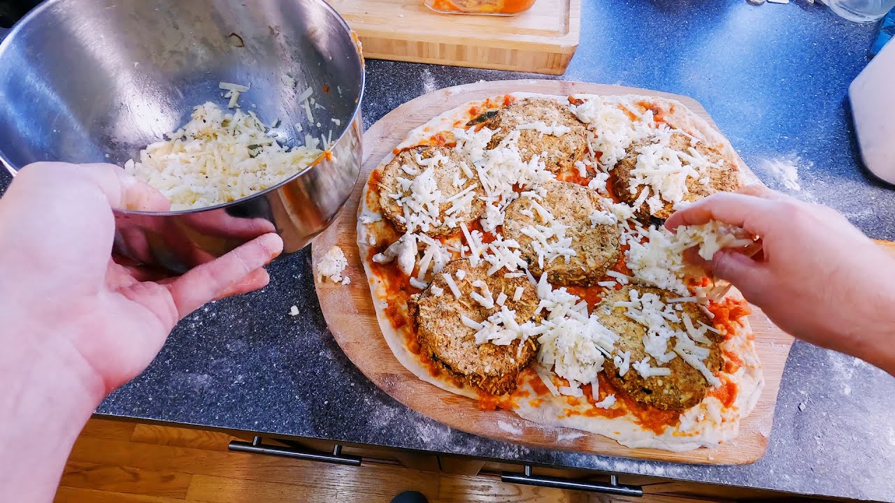 3 Cheese Eggplant Parmesan Pizza Recipe Delicious and Easy YouTube