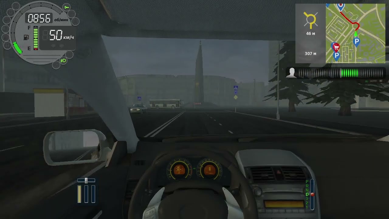 377) City Car Driving 1.866 км Плановая - аллея Труда 2.104 км Академиков - Капиталистическая