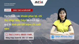 Hạch toán các khoản PL, chi TNTT và trích lập quỹ từ kinh phí tiết kiệm chi cuối năm (Sáng 10.01)