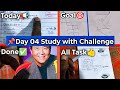 Day 04 Study with Challenge 💻🔥 | B.Tech CSE Student Life | To-Do Completion