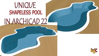 How to create shapeless swimming pool #GRAPHISOFT #Archicad22