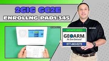 2GIG GC2e-345: Enrolling PAD1-345 Keypad