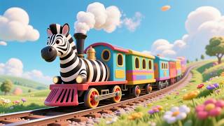 Learn ABC with Zebra Train Adventure | A to Z Alphabet Learning Song for Kids | Fun ABC