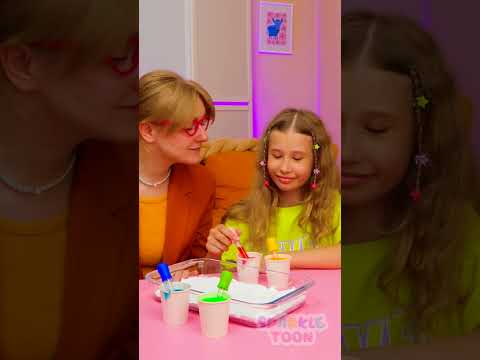 🌈 Soda Art Fun! Watch Colors Mix and Create Magic! 🥤 #Learning #Kids #Shorts