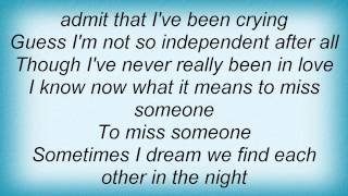 Maria McKee - To Miss Someone Lyrics