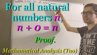 Proof that n + 0 = n for all natural numbers n (ILIEKMATHPHYSICS)