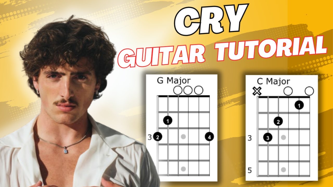 Учебник по игре на гитаре Cry Benson Boone