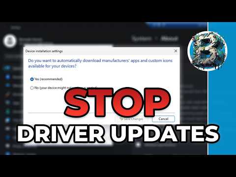 STOP Windows from Installing Drivers Automatically! (Disable Driver Updates)