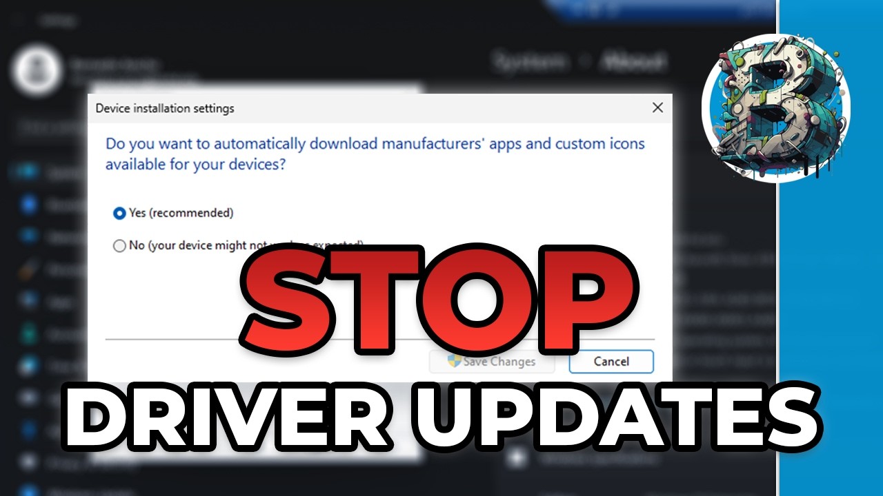 STOP Windows from Installing Drivers Automatically! (Disable Driver Updates)