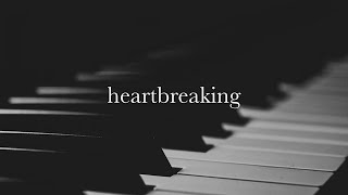 Sad Piano Music for Broken Heart【Black Screen 10 hours】Dark Screen Emotional Background Video
