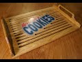 Personalized cookies cooling platter on CNC